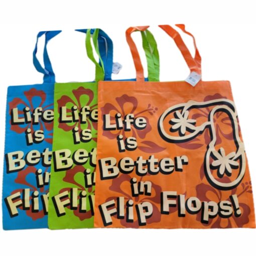 Life Is Better In Flipflops Beach Bag