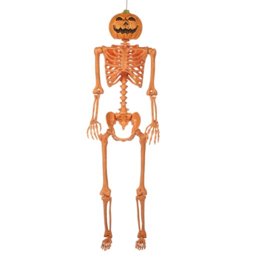 Pumpkin Head Orange Skeleton 60&Quot;