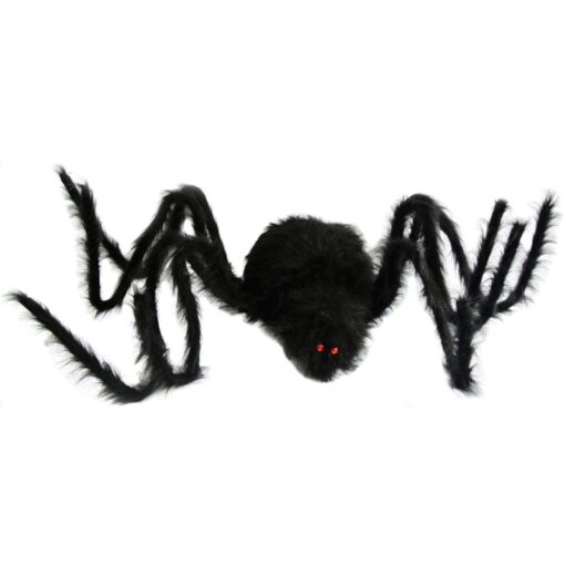 Spider Black Furry 80In