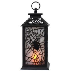 Flaming LED Lantern Plastic 11.7"