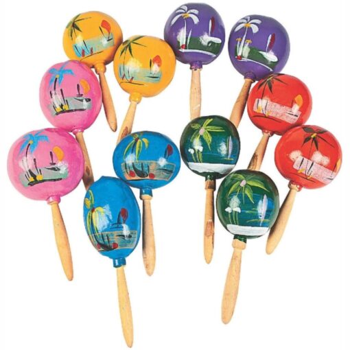 Maracas Wooden 1 Pair Astd