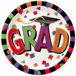 Grad Cap Plates 9" 8CT