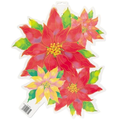 Cmas Poinsettia Cutout Prnt 2S