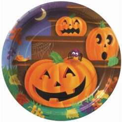 Pumpkin Steps Plates Paper 9" 8CT