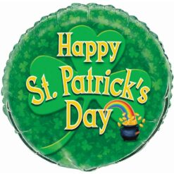 18" RND Pot O'Gold St Pats Foil BLN