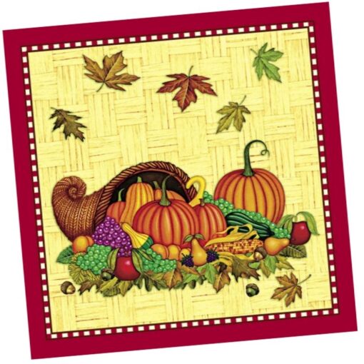 Country Harvest Napkins Beverage 16Ct