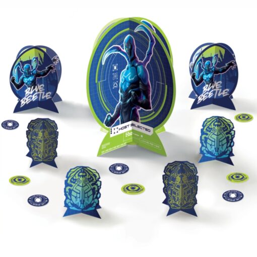 Blue Beetle Table Centerpiece Decor Kit