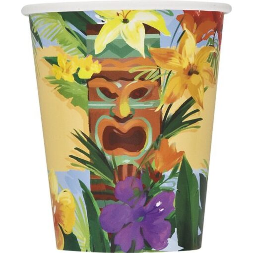 Tiki Tropics Cups Hot/Cold 9Oz 8Ct