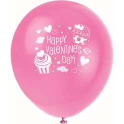 12" Cupcake Hearts LTX Ballons 1S 8CT