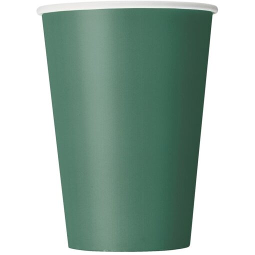 Forest Green Cups Hot/Cold 9Oz 14Ct