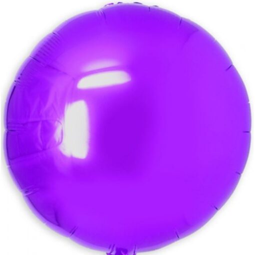 18&Quot; Rnd Shiny Purple Foil Balloon