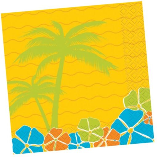 Island Paradise Napkins Beverage 16Ct