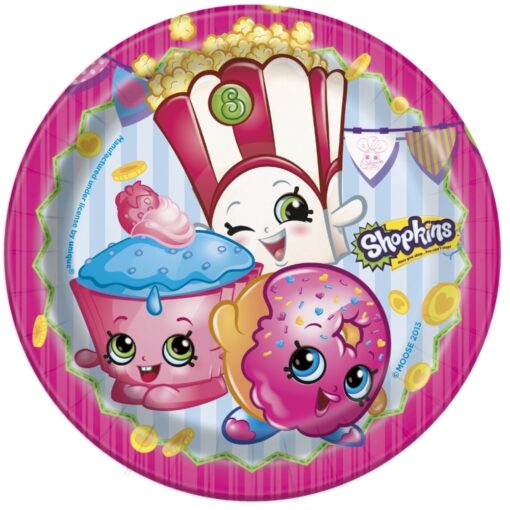 Shopkins Plates 7&Quot; 8Ct