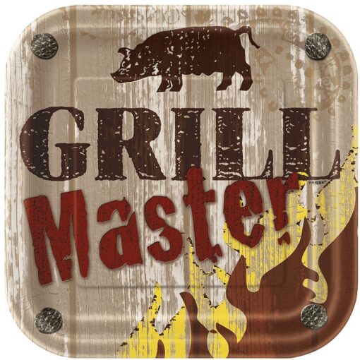 Grill Master Plates Sqr 7&Quot; 10Ct