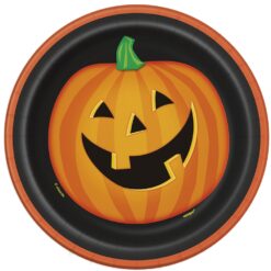 Smiling Pumpkin Plates 7" 8CT
