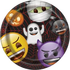 Emoji Halloween Plates RND 9" 8CT