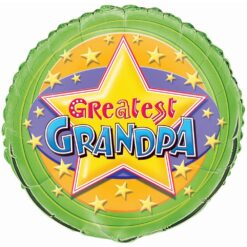 18" RND Greatest Grandpa Foil BLN