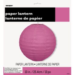 Lantern Round 10" Hot Pink