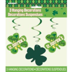 St Pats Argyle Hanging Swirls 26"L 3CT