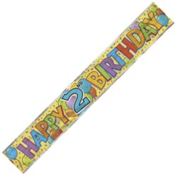 02 Birthday Foil Banner 12FT