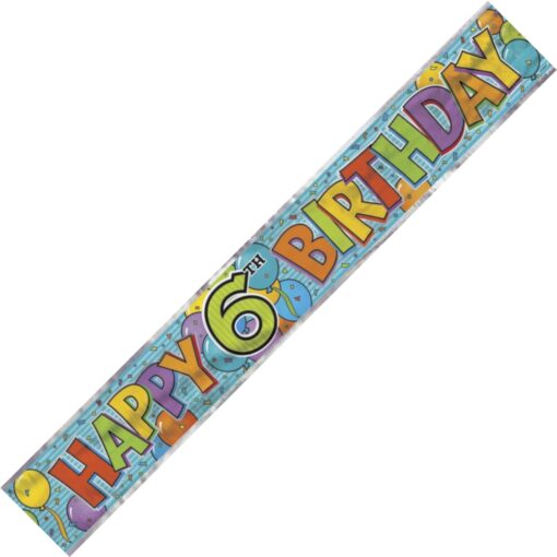 06 Birthday Foil Banner 12Ft