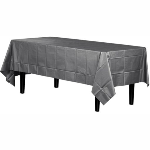 Silver/Grey Tablecover 54X108 Plastic