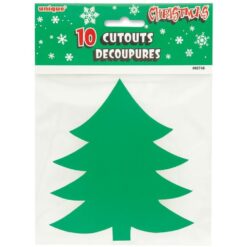 Cutout Cmas Tree Mini 5X4.5 10CT