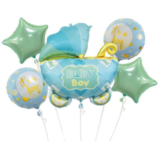 Bqt Baby Boy Balloons 5Pcs