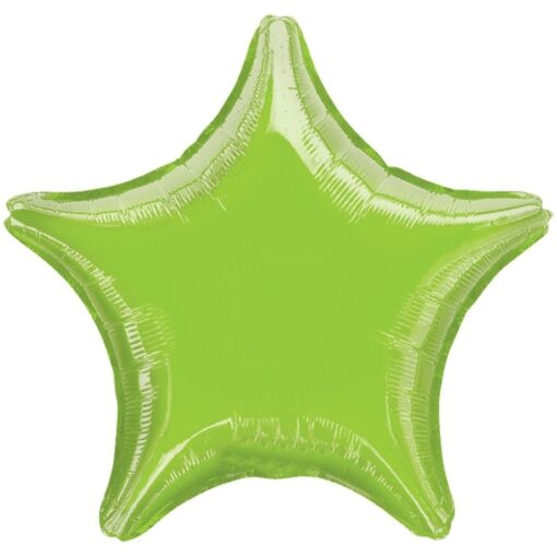 18&Quot; Str Lime Green Foil Balloon