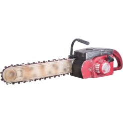 Chainsaw, Animated Small Red Rusted w/Sound Prop