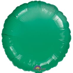 18" RND Metallic Green Foil Balloon