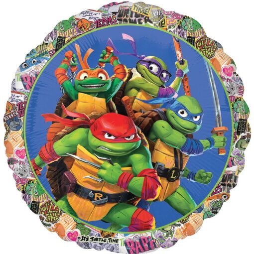 17&Quot; Rnd Teenage Mutant Ninja Turtles Mylar Balloon