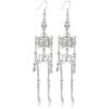 Silver Skeleton Earrings
