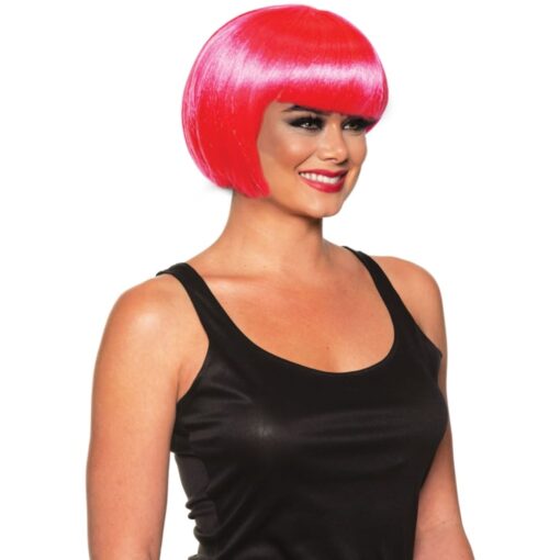 Bob Wig Hot Pink