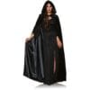 Cape with Velvet Hood and Lining, Black 1 Cape With Velvet Hood And Lining, Black