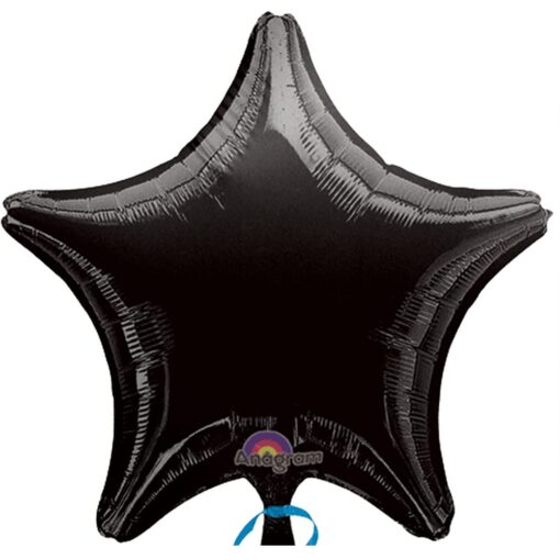 18&Quot; Str Black Foil Balloon