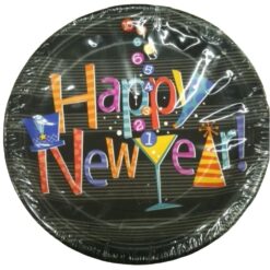 New Year Countdown Plates 7" 8CT