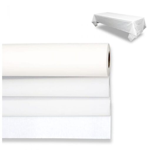 White Tablecover Roll 40&Quot;X100'