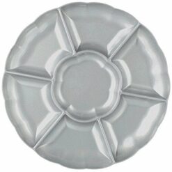 Tray 16" Compartment Chip N Dip Silver