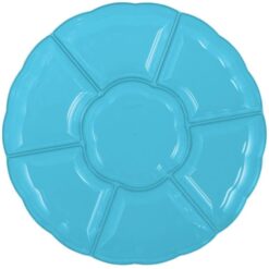 Tray 16" Compartment Chip N Dip Caribbean Blue