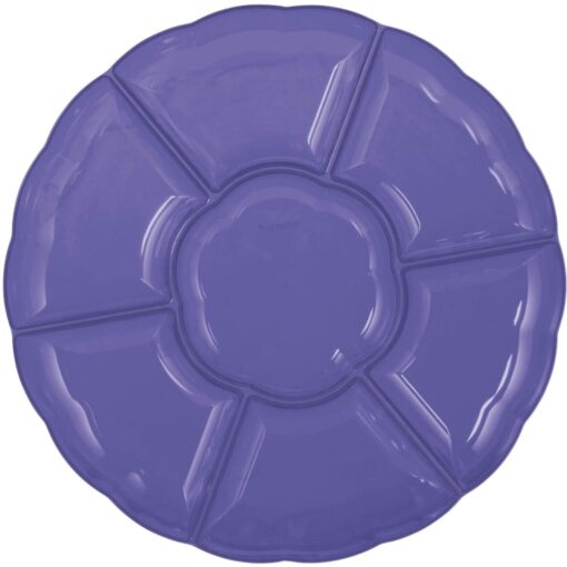 Tray 16&Quot; Compartment Plastic Chip N Dip Purple