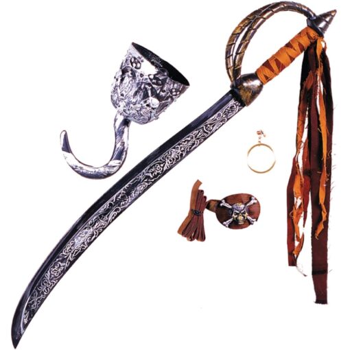 Caribbean Pirate Sword Set Props