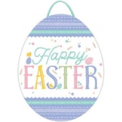 Pretty Pastel Happy Easter MDF Sign