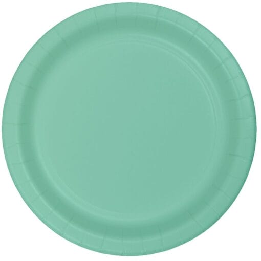 Fresh Mint Plate Paper 7&Quot; 24Ct