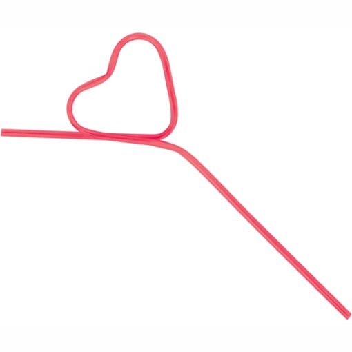 Heart Shaped Fun Straw