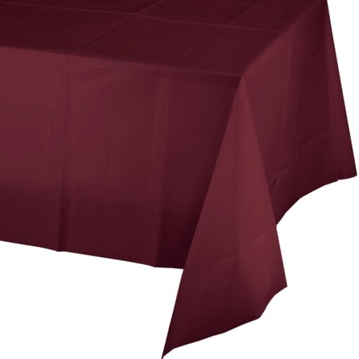 Burgundy Tablecover 54X108 Plastic