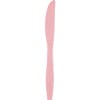 Classic Pink Premium Plastic Knives 24CT