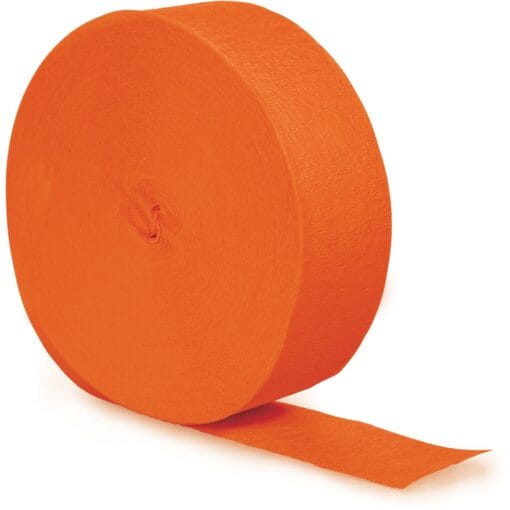 Orange Crepe Streamer 500Ft