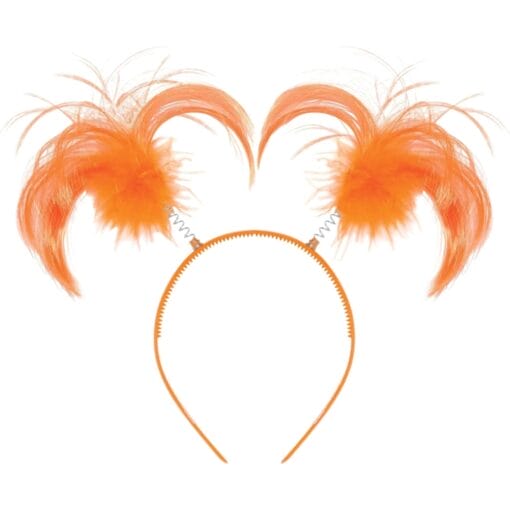 Orange Ponytail Bopper Headband