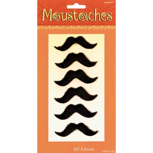 Fiesta Moustaches 6Ct